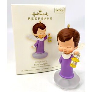 Hallmark ROSEMARY 2008 Keepsake Ornament Mary's Angels Series #21 Purple Lantern
